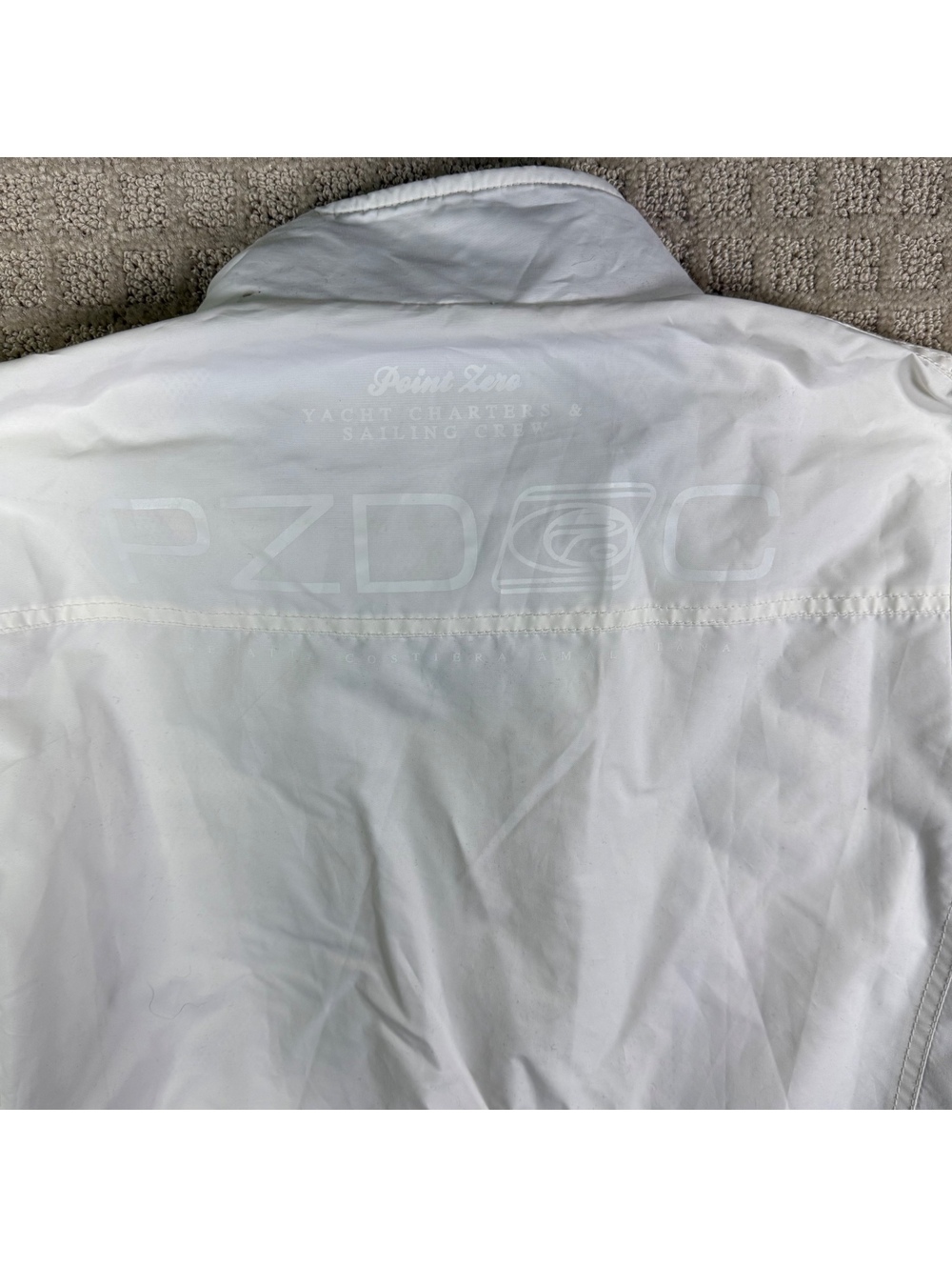 Point Zero White Racing Style Jacket L - Picture 2 of 11